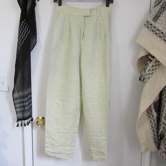 H&M Trousers || Linen-blend Dress Pants - Picture 1 of 5